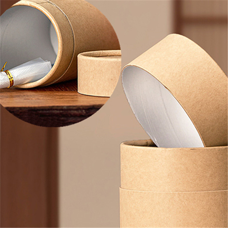 Coffee Tea Essentials - 1PCS New Kraft Paperboard Tubes Round