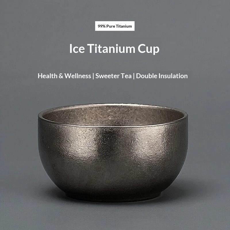 Coffee Tea Set Up - Titanium High-End Small Tea Bowl Ice