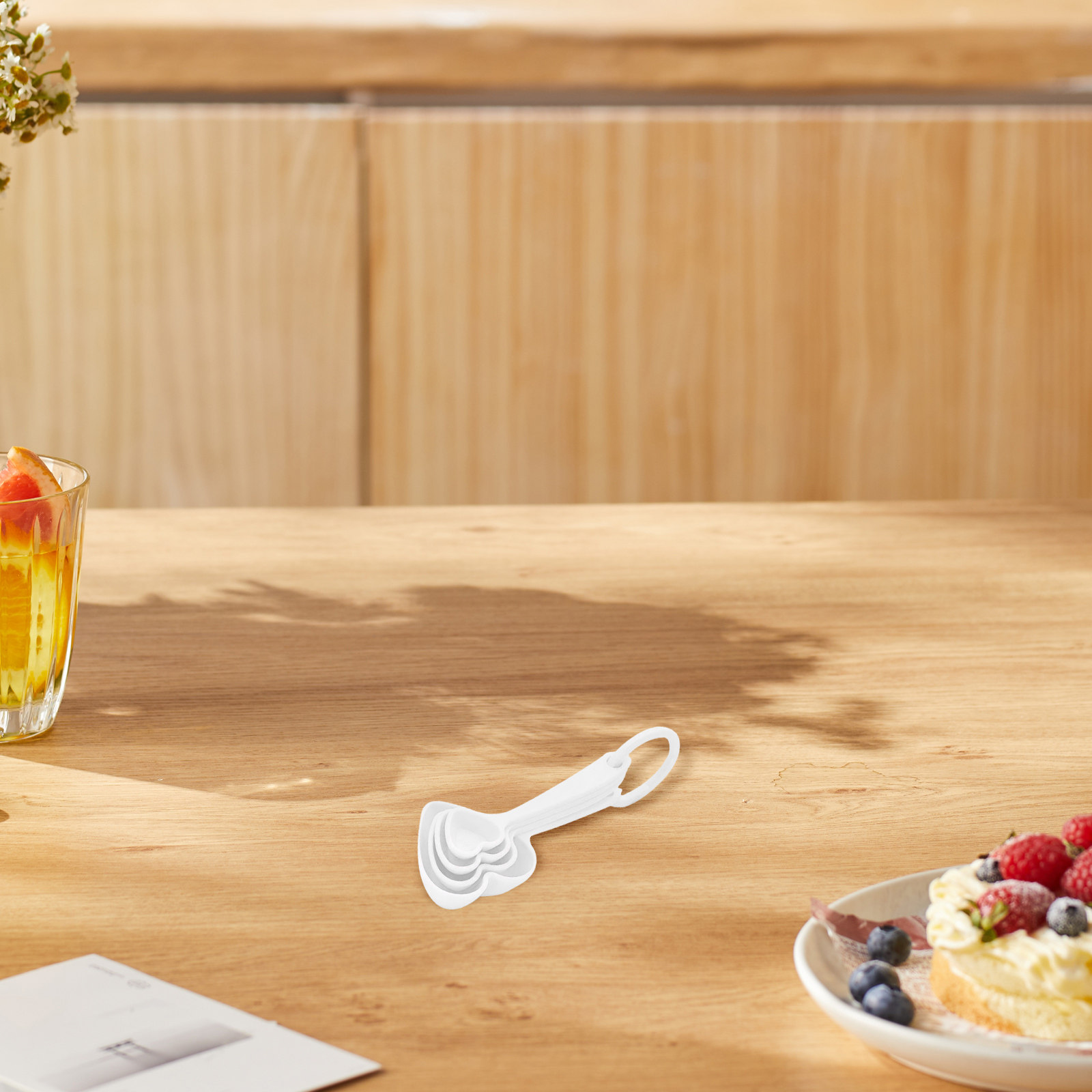 Coffee Tea Spoon - Heart Shaped Dessert Spoon Ergonomic Plastic