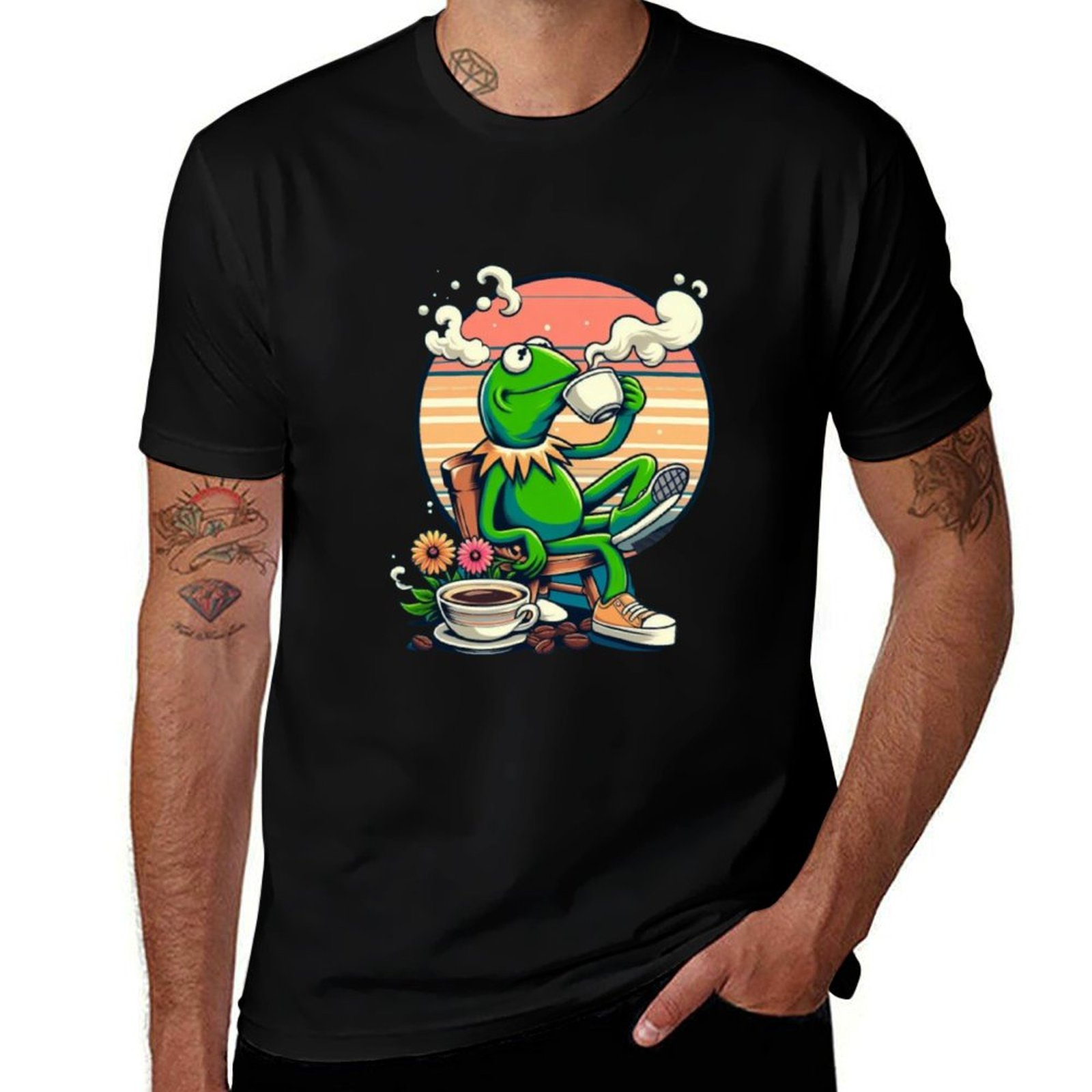 Kermit Sipping Tea gif. Funny  - Coffee Tea Festival ulasan dan harga