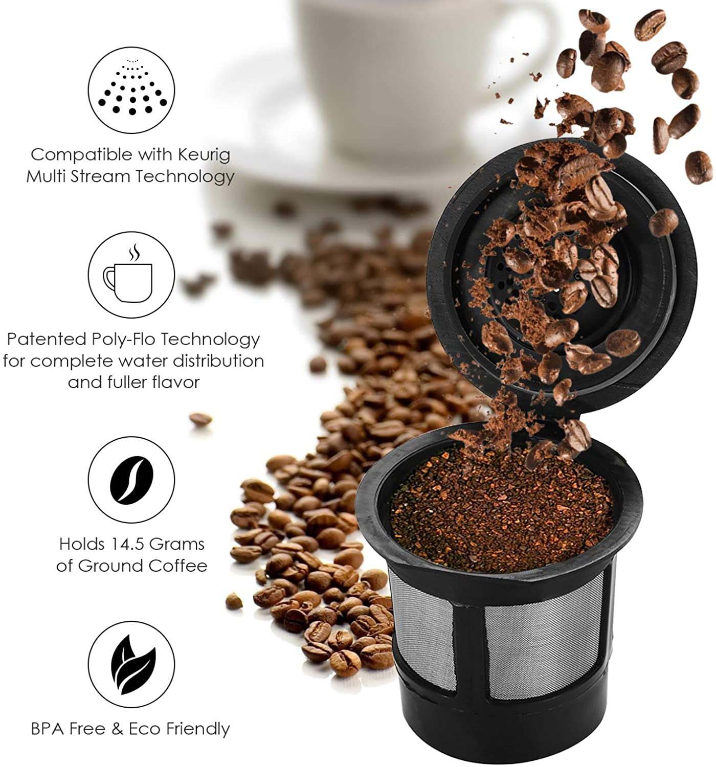 Reusable Coffee Pods, Refillab - Coffee Tea Spoon ulasan dan harga