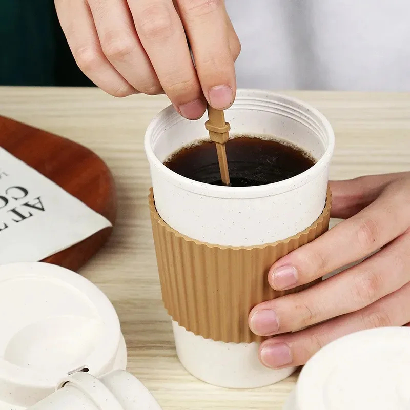 450ML Coffee Cups With Lids Wh - Coffee Tea Essentials ulasan dan harga