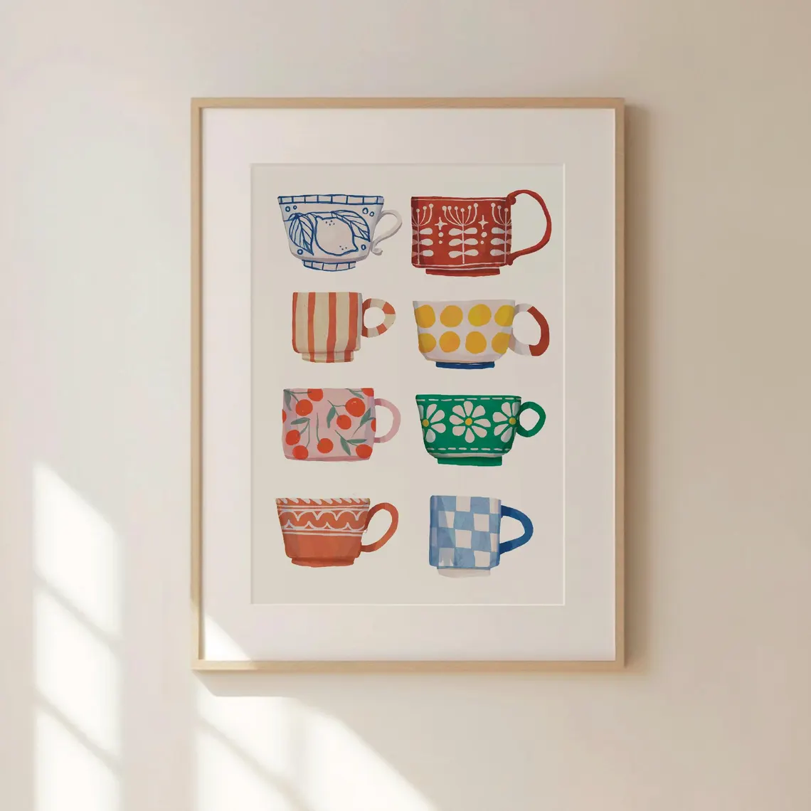 Tea Cup Print, Breakfast poste - Coffee Tea Essentials ulasan dan harga