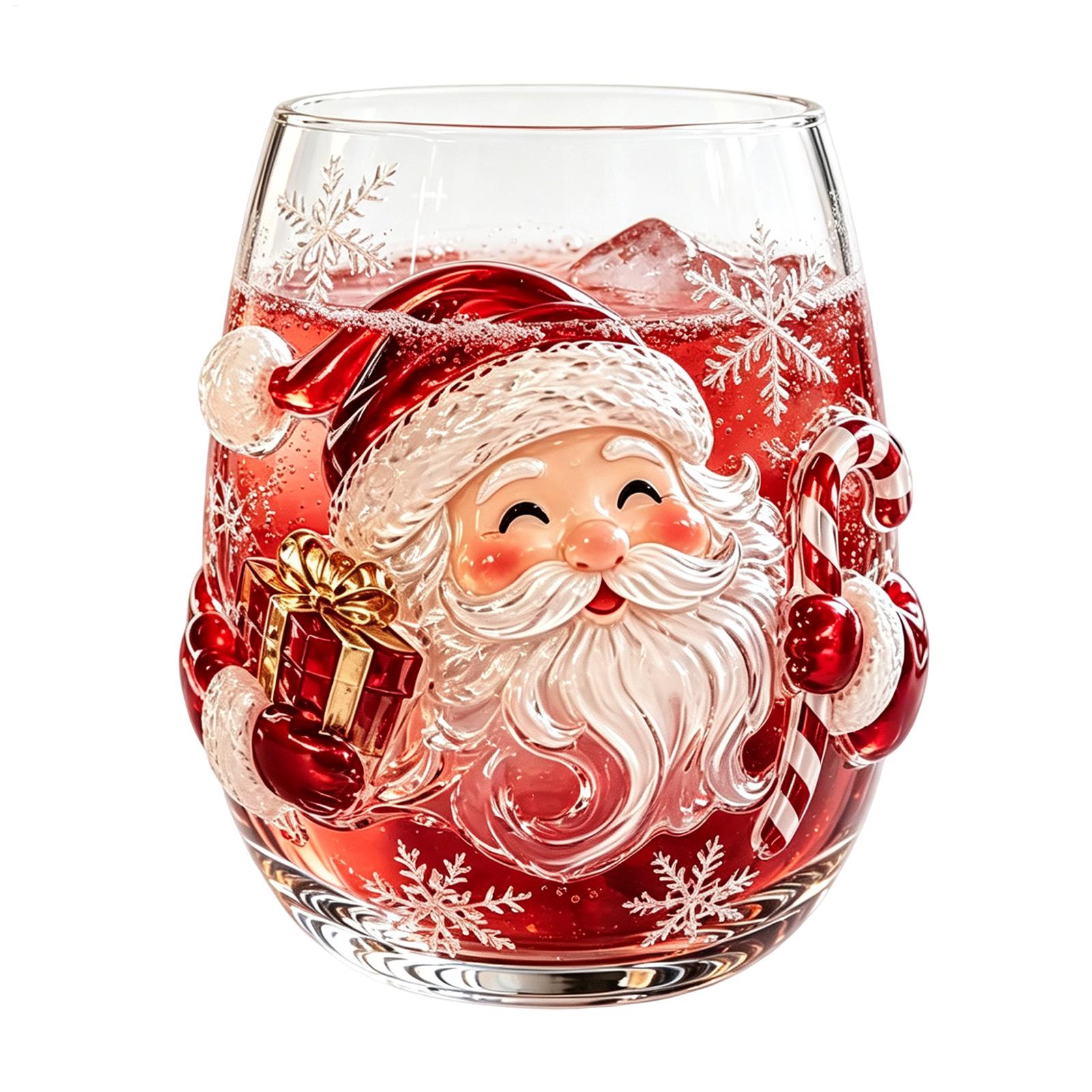 350ml 3D P attern Christmas Gl - Coffee Tea Festival ulasan dan harga