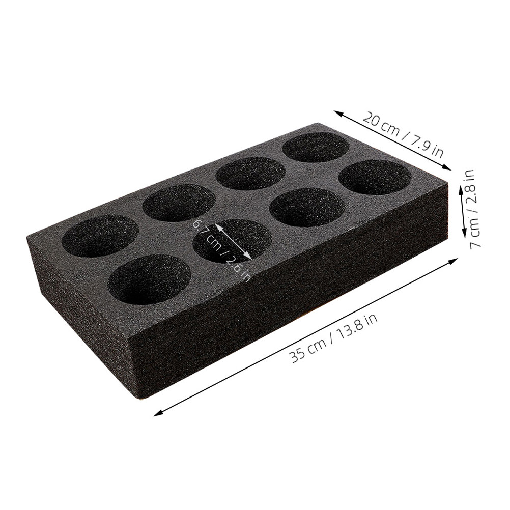 4Pcs 8-Hole Beverage Cup Tray  - Coffee Tea Essentials ulasan dan harga