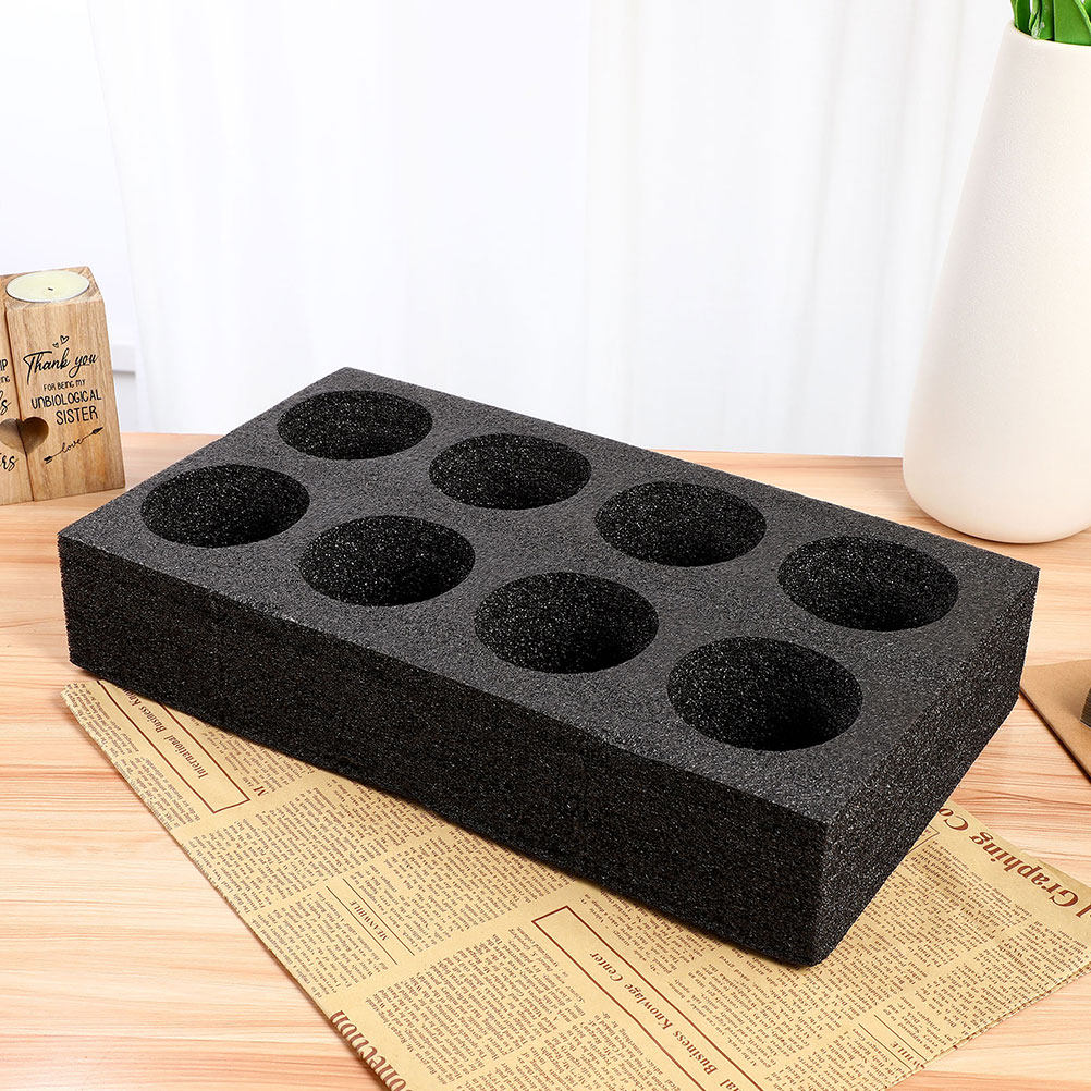4Pcs 8-Hole Beverage Cup Tray  - Coffee Tea Essentials ulasan dan harga