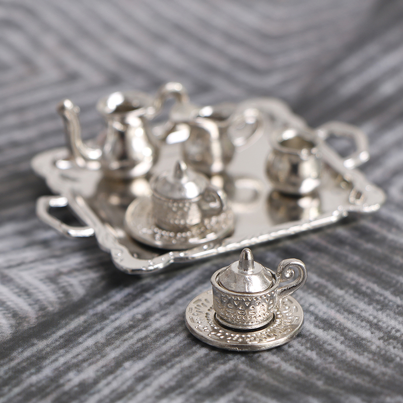 10pcs/Set 1/12 Dollhouse Minia - Coffee Tea Game ulasan dan harga