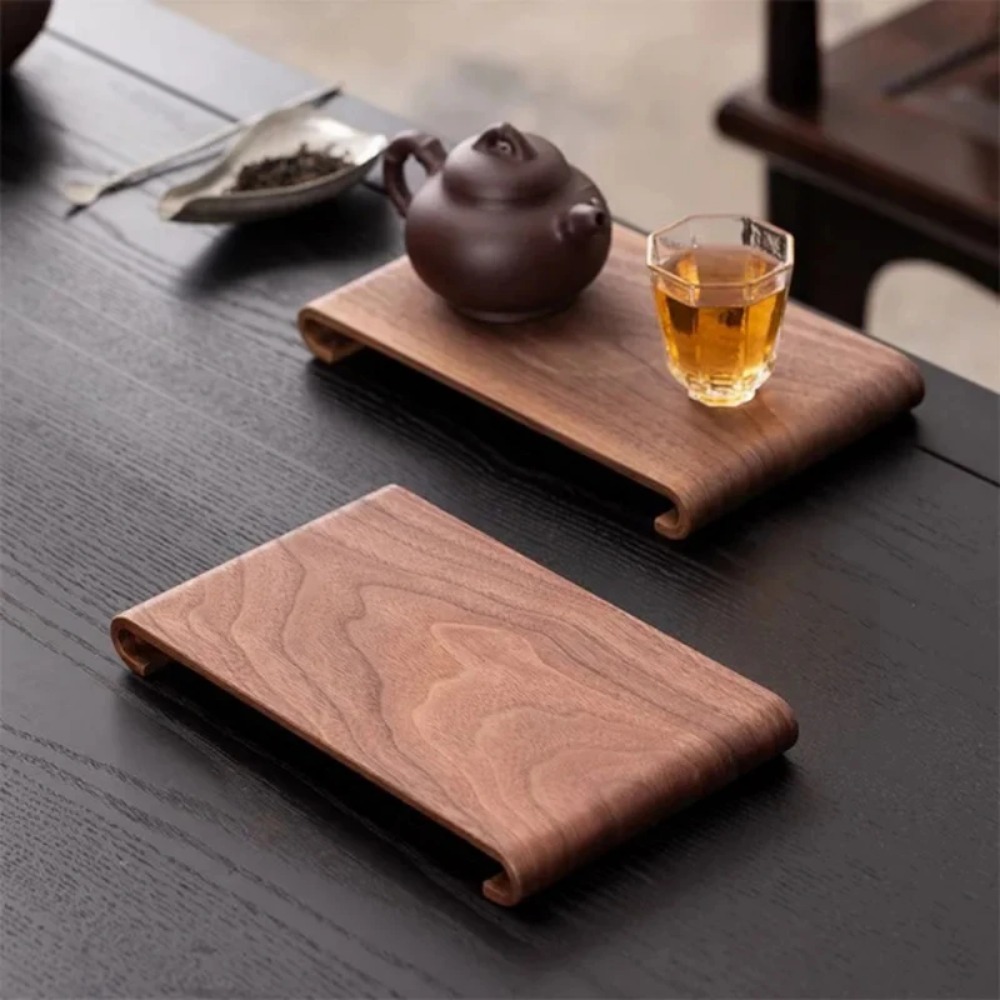 Wooden Coffee Tea Tray Rectang - Coffee Tea Display ulasan dan harga