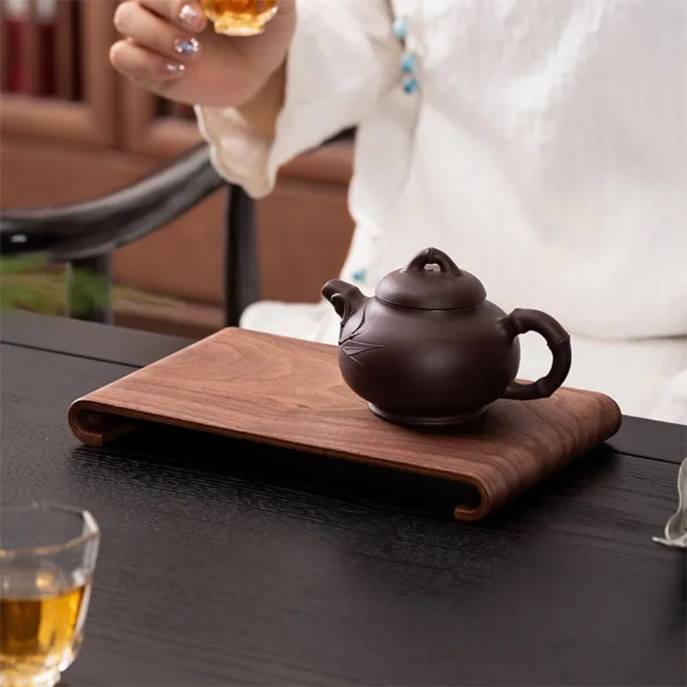 Wooden Coffee Tea Tray Rectang - Coffee Tea Display ulasan dan harga