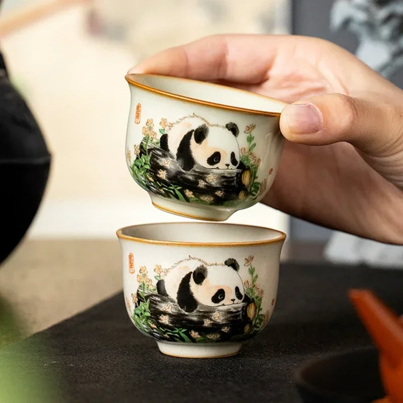 1 Pc Chinese Tradition Ru Kiln - Coffee Tea Set Up ulasan dan harga