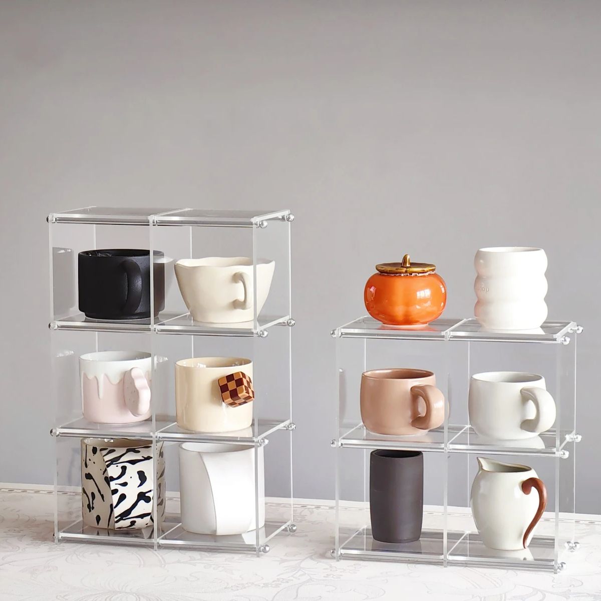 Acrylic Display Shelf Cups Sto - Coffee Tea Display ulasan dan harga