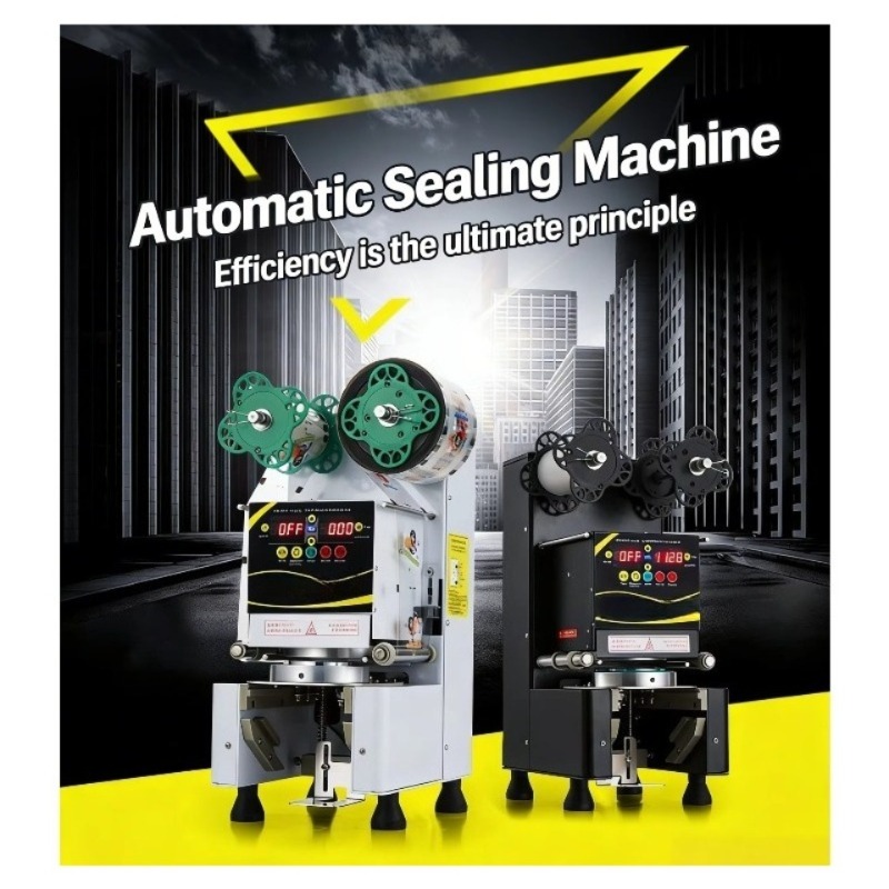 Automatic Plastic Cup Sealing  - Coffee Tea Milk ulasan dan harga