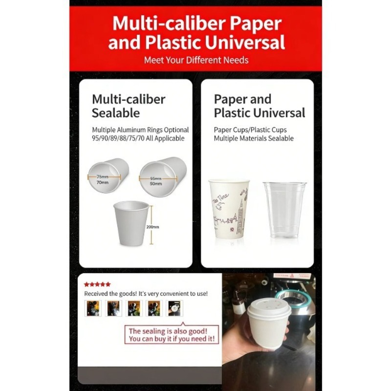 Automatic Plastic Cup Sealing  - Coffee Tea Milk ulasan dan harga