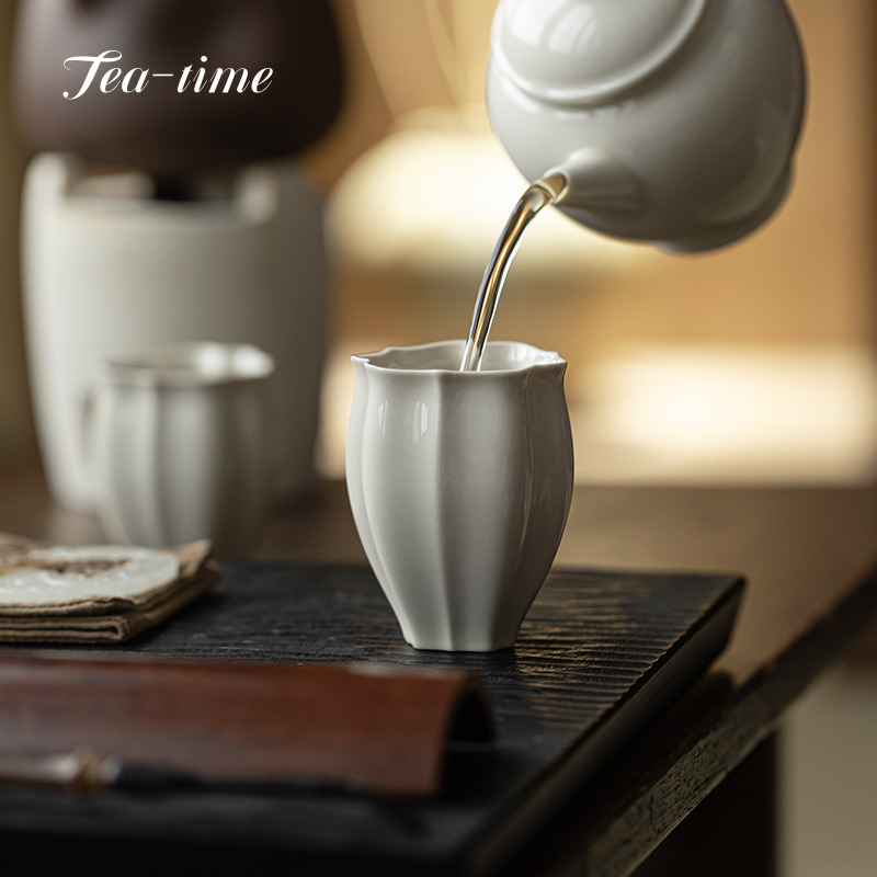 Chinese Grass Ash Tea Cup Cera - Coffee Tea Set Up ulasan dan harga