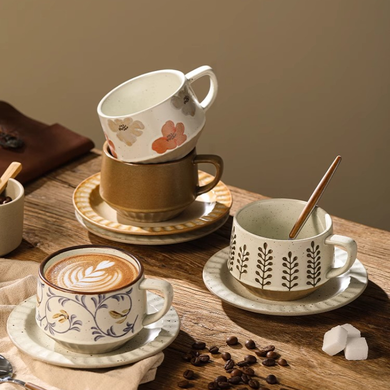 Retro Ceramic Cup Coarse Potte - Coffee Tea Game ulasan dan harga