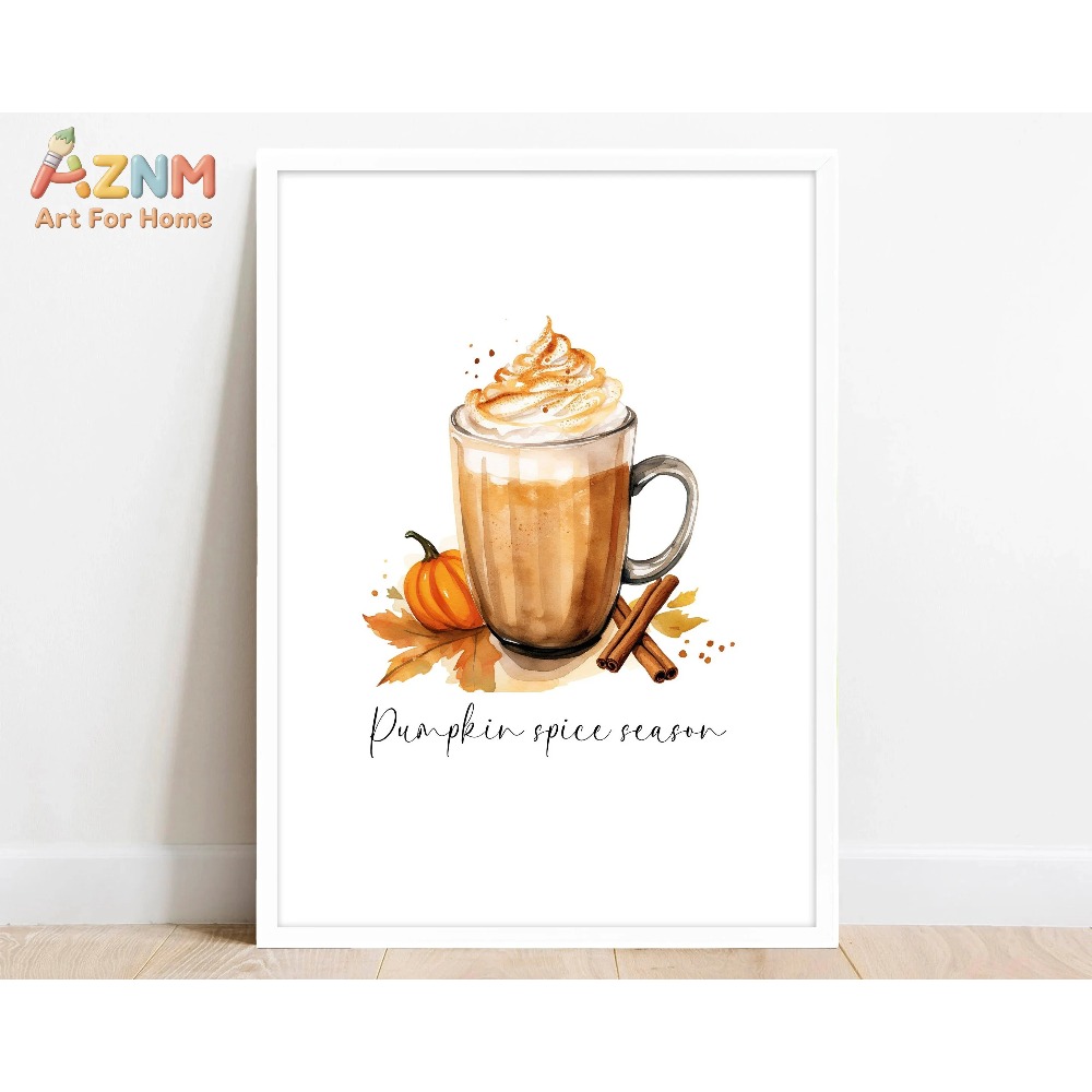 1PC Pumpkin Spice PosterPrint  - Coffee Tea Milk ulasan dan harga