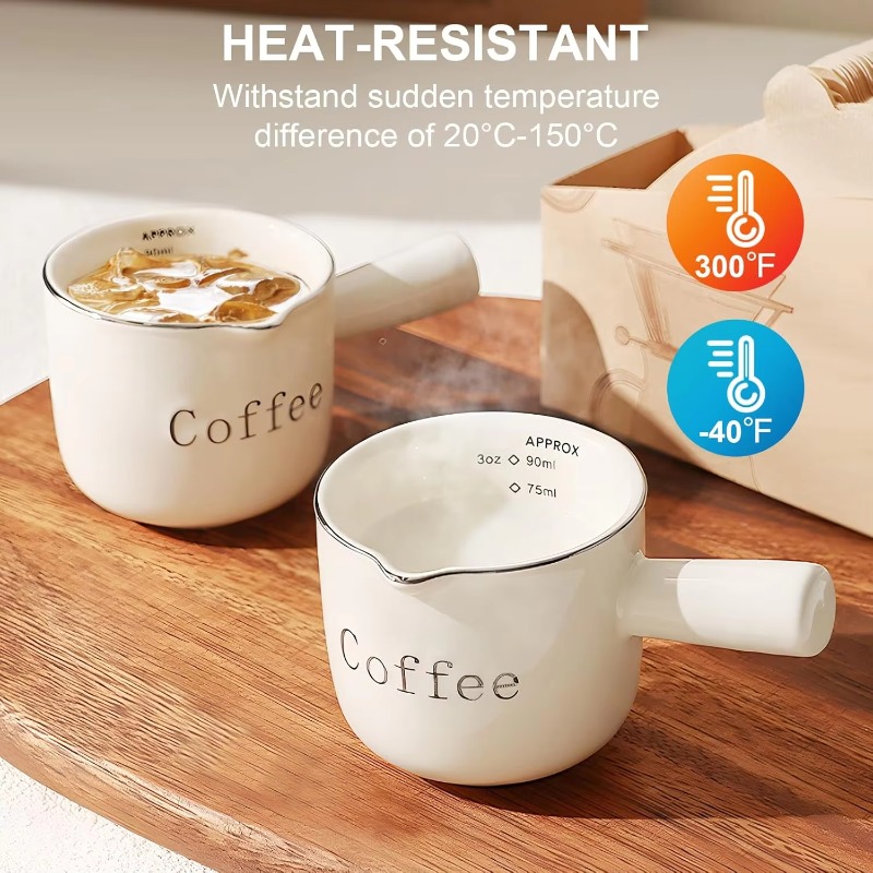 Mini Ceramic Coffee Cup with H - Coffee Tea Milk ulasan dan harga