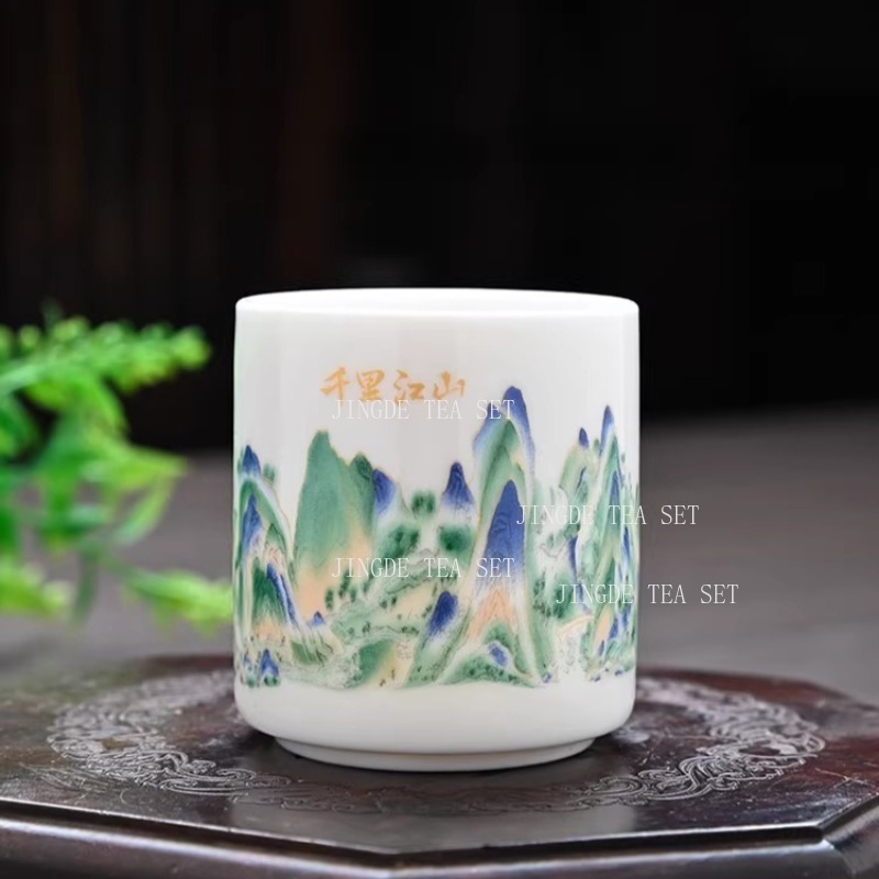 Sheep Fat Jade Straight Mouth  - Coffee Tea Set Up ulasan dan harga