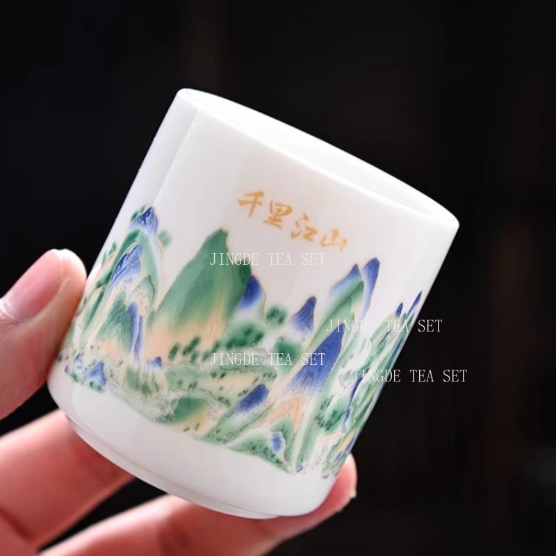 Sheep Fat Jade Straight Mouth  - Coffee Tea Set Up ulasan dan harga