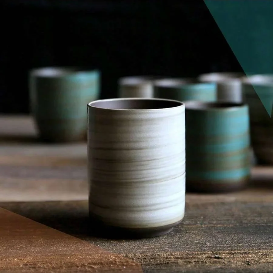 Hand-Painted Crackle Glaze Sto - Coffee Tea Essentials ulasan dan harga