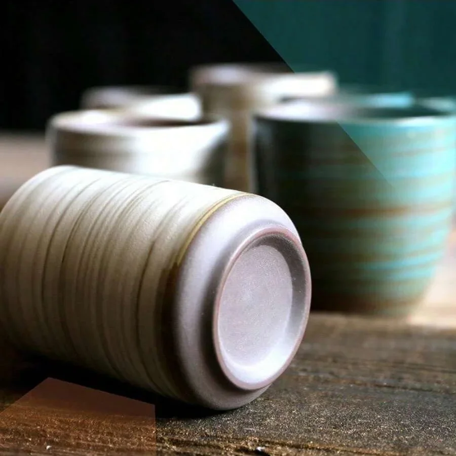 Hand-Painted Crackle Glaze Sto - Coffee Tea Essentials ulasan dan harga
