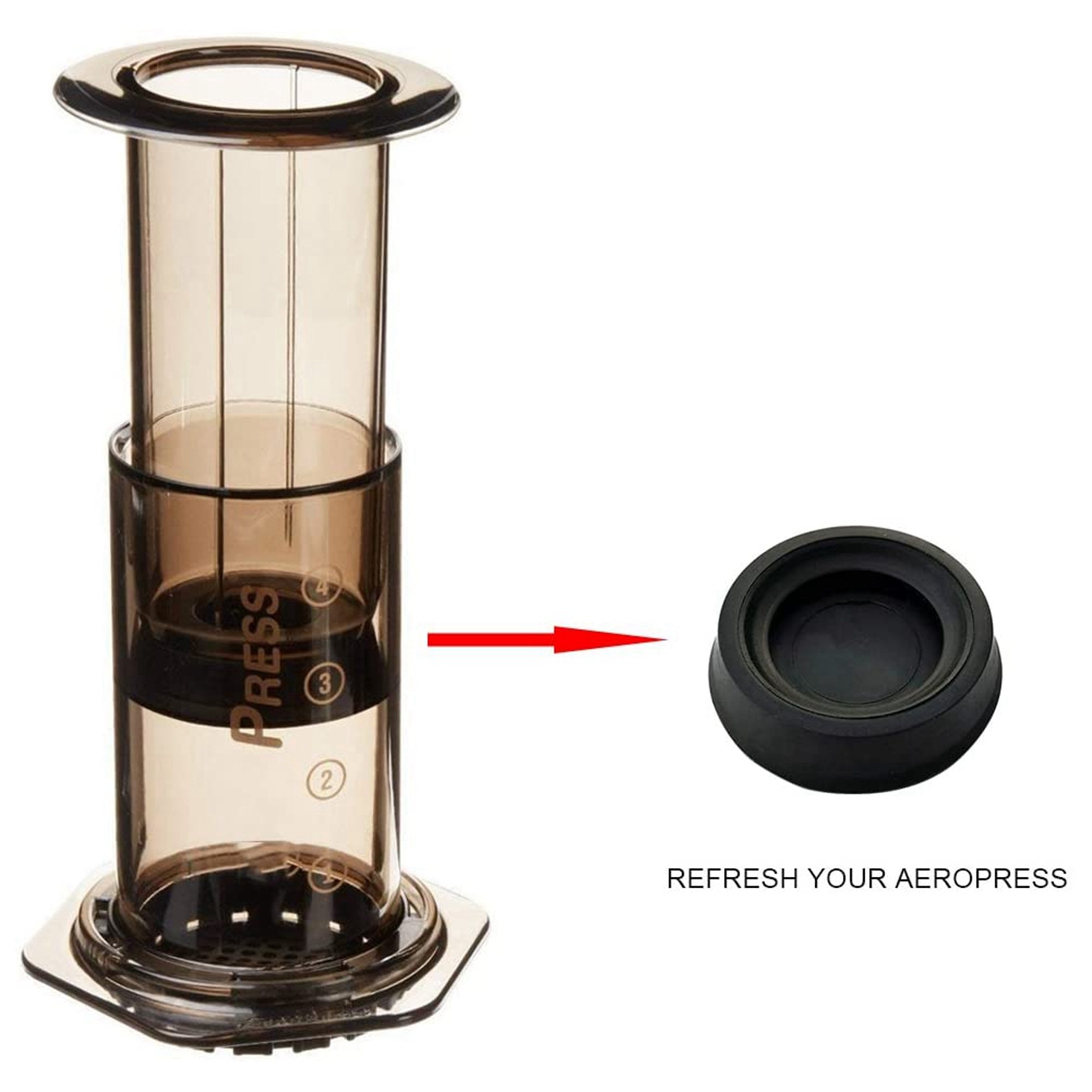 A84G-4X Plunger Rubber Seal Fo - Aeropress Coffee Maker ulasan dan harga