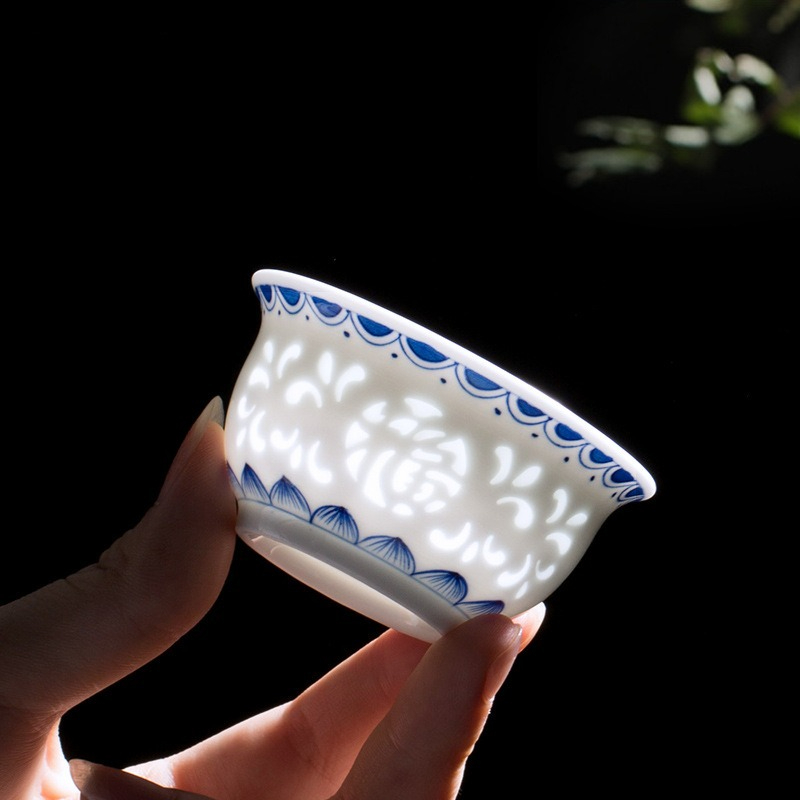 Hand Drawn Blue and White Exqu - Coffee Tea Set Up ulasan dan harga