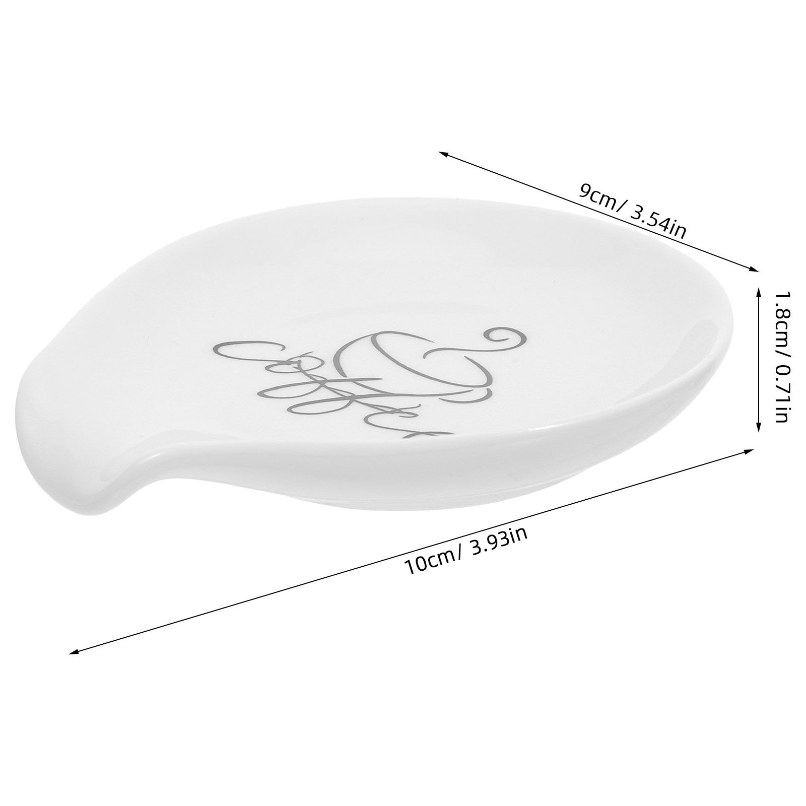 Ceramic Spoon Rest Small White - Coffee Tea Spoon ulasan dan harga