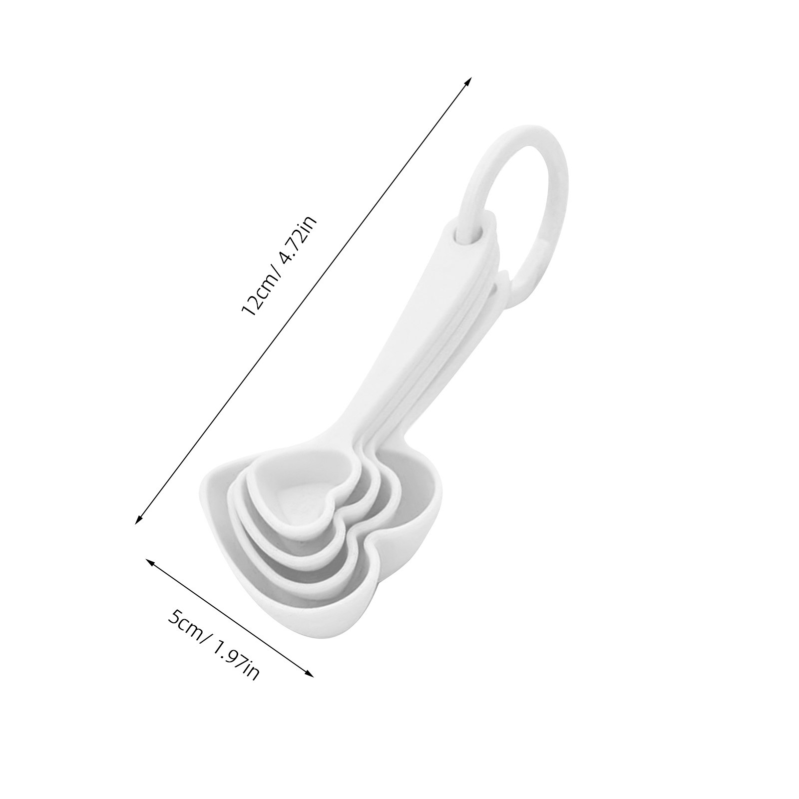 Heart Shaped Dessert Spoon Erg - Coffee Tea Spoon ulasan dan harga