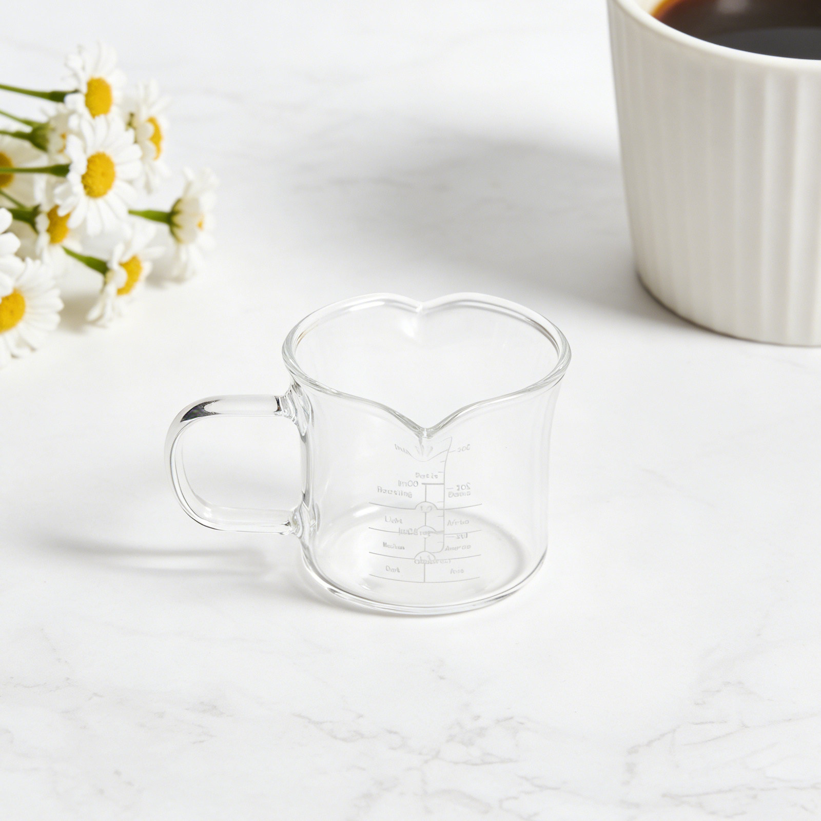 Double Spout Glass Measuring C - Coffee Tea Milk ulasan dan harga